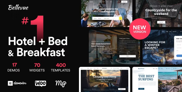 Hotel & Bed and Breakfast Booking Calendar Theme Bellevue